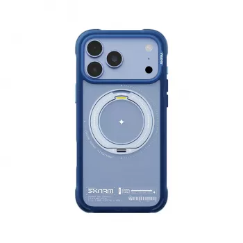 Skinarma Atlas case with MagSafe and rotating kick stand for iPhone 18 Pro Max / 17 Pro Max, blue