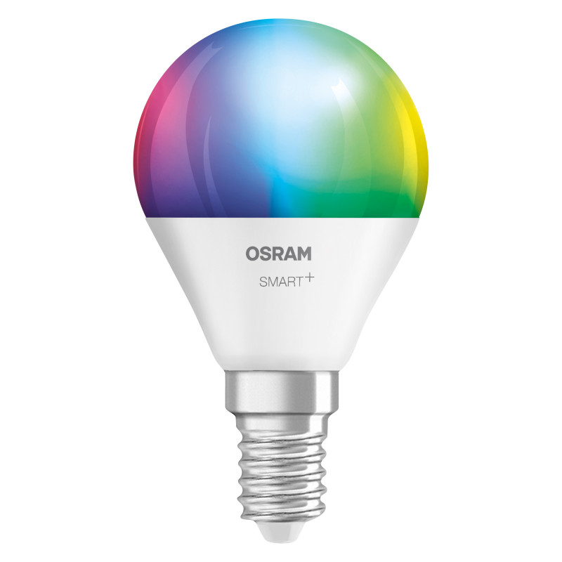 Osram SMART+ MATTER Multicolor Classic P40 smart bulb, E14, 4.9 W, RGBW, Wi-Fi
