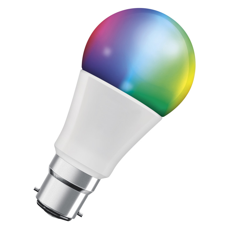 Osram SMART+ MATTER Multicolor Classic A60 smart bulb (1 pc), B22d, 9 W, RGBW, Wi-Fi