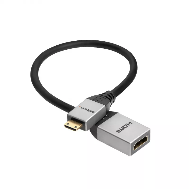 celexon Mini HDMI M/F adapter with Ethernet, 2.0a/b, 4K, Professional