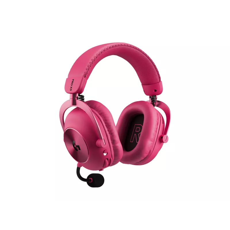 Logitech G PRO X3 LIGHTSPEED wireless gaming headset, 2.4 GHz, magenta