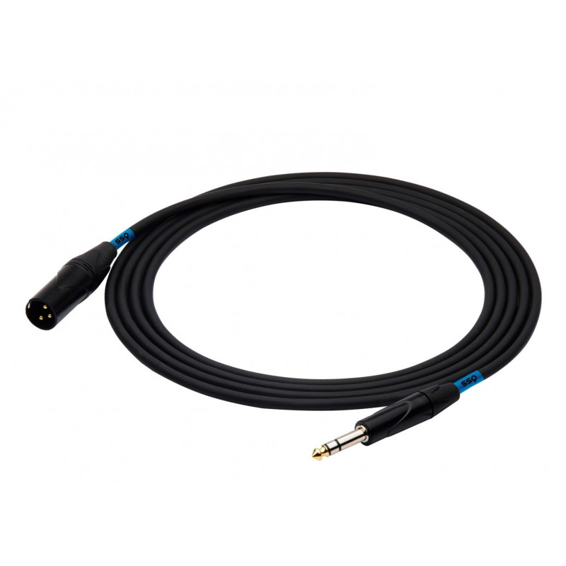 SSQ JSXM5 SS-1464 cable, stereo jack to XLR 3-pin male, 5 m, black