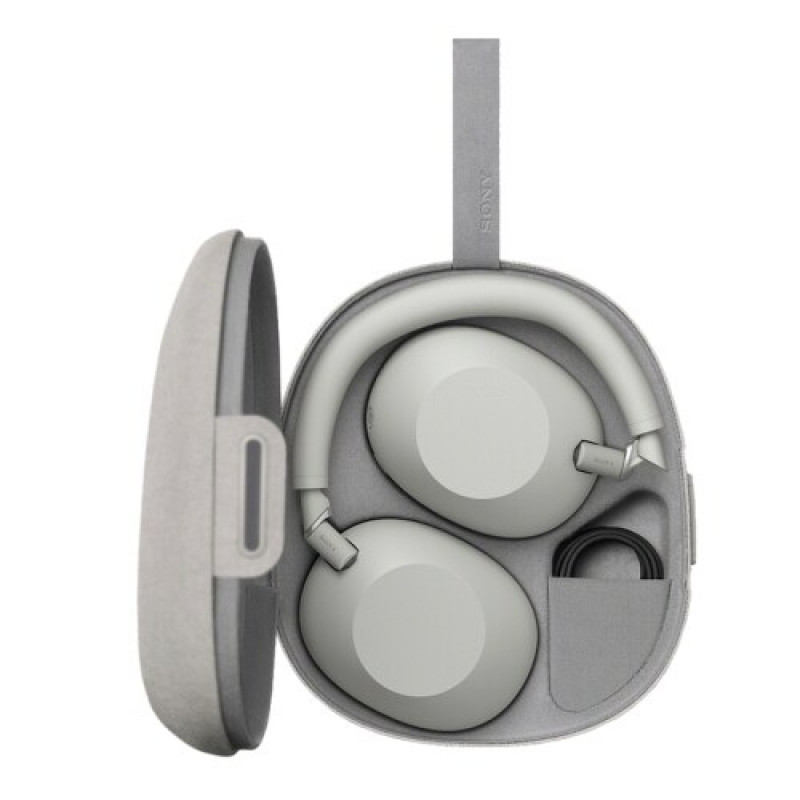 Sony WH-1000XM6 wireless noise cancelling headphones, Bluetooth, platinum silver, damaged packaging