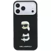 Karl Lagerfeld KF003250 case for iPhone 18 Pro Max / 17 Pro Max, Saffiano with Karl & Choupette Heads Pins & Logo, black