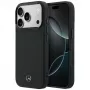 Mercedes Mer008871 Leather Mesh with Bow Line MagSafe case for iPhone 18 Pro / 17 Pro, black