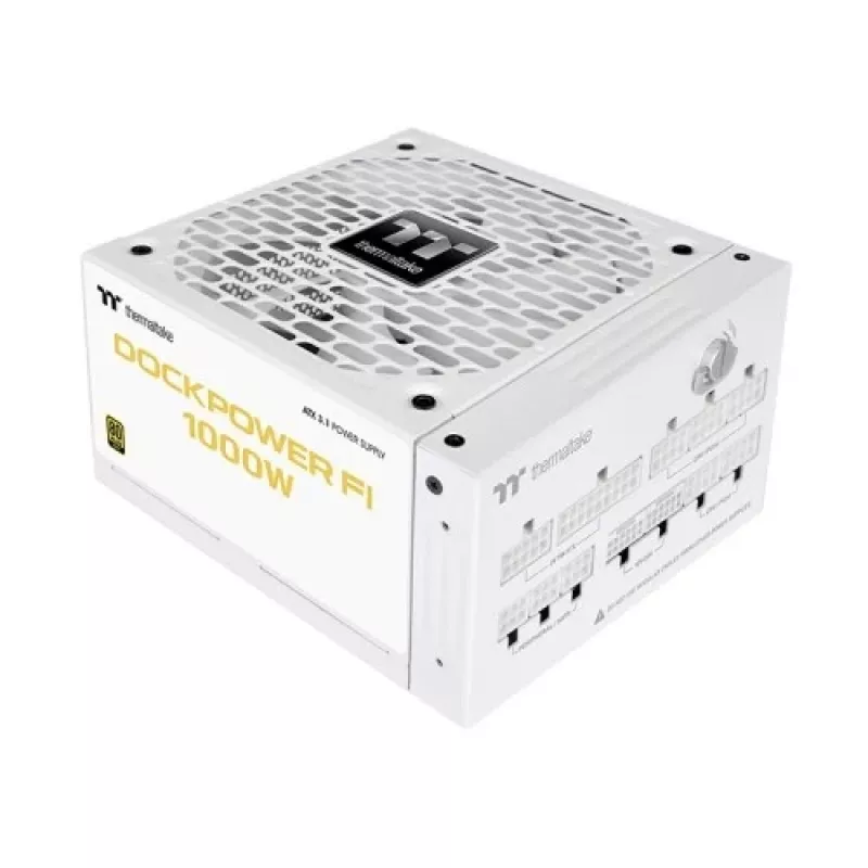Thermaltake Dockpower FI 1000W PC power supply, 80 PLUS Gold, white