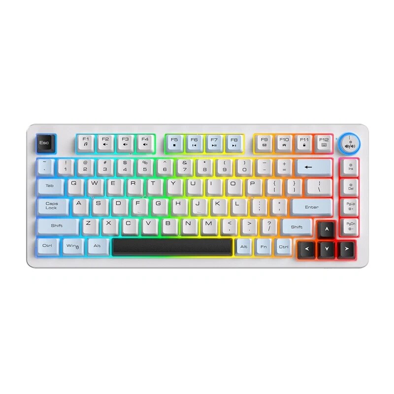ONIKUMA MT501 gaming keyboard, 75%, white