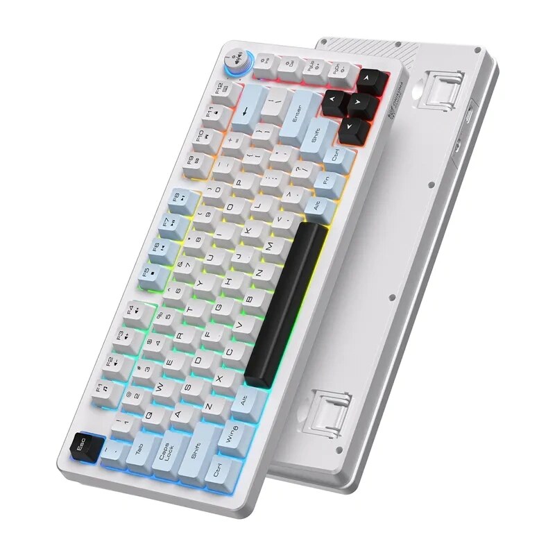 ONIKUMA MT501 gaming keyboard, 75%, white