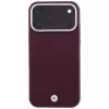 BMW BMW001224 Sign Deboss Quilted Metal Logo MagSafe case for iPhone 18 Pro Max / 17 Pro Max, burgundy