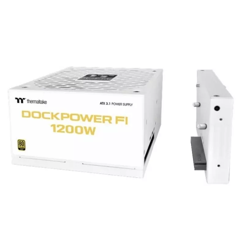 Thermaltake TT Dockpower FI 1200W Snow power supply, 1200 W, 80 PLUS Gold, modular, white