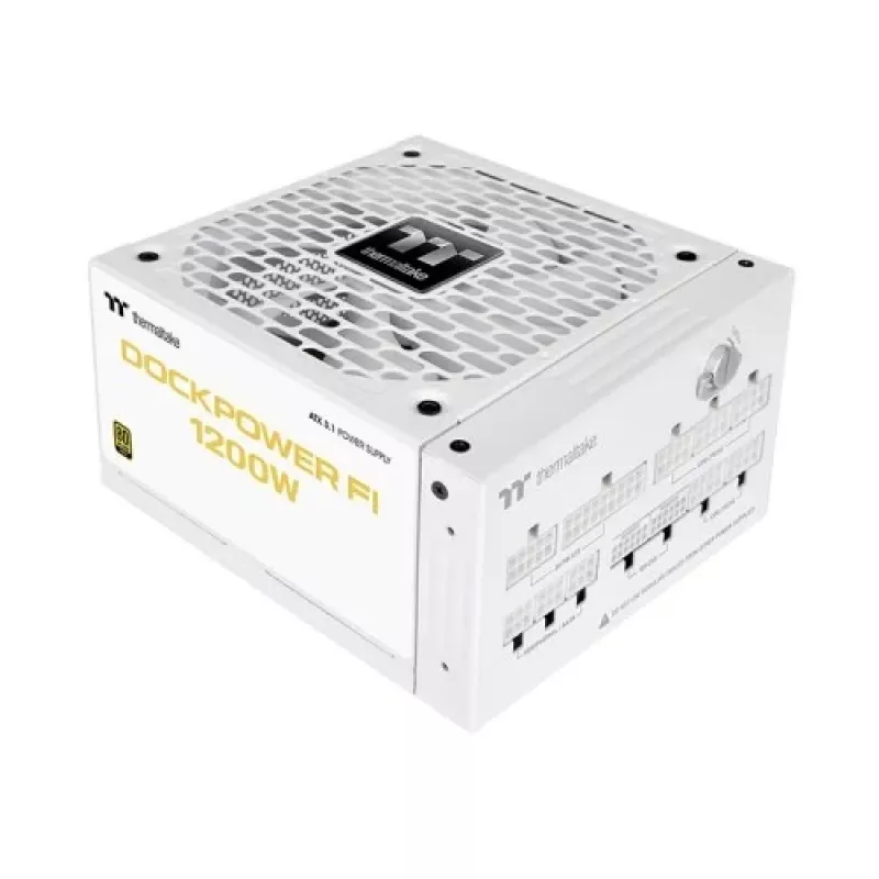 Thermaltake TT Dockpower FI 1200W Snow power supply, 1200 W, 80 PLUS Gold, modular, white
