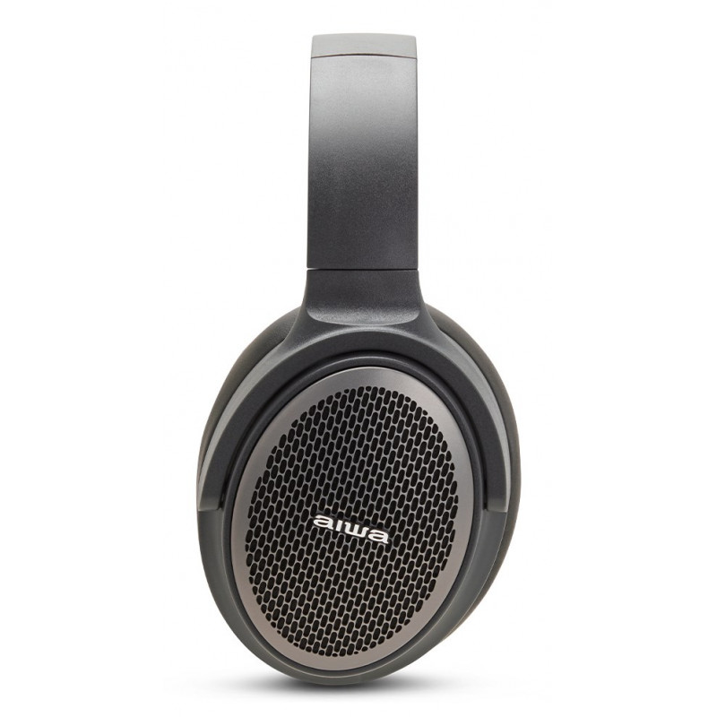 Aiwa HST-250BT wireless headphones, grey, with microphone, 3.5 mm, Bluetooth 5.0