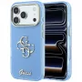 Guess IML 4G Script Metal case for iPhone 18 Pro Max / 17 Pro Max, light blue