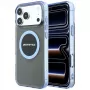 Mercedes AMG00121 AMG IML Transparent Bicolor Block MagSafe case for iPhone 18 Pro Max / 17 Pro Max, black/blue
