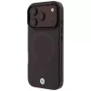 BMW Sign Frosted IML & Metal Logo MagSafe case for iPhone 18 Pro Max / 17 Pro Max, burgundy