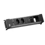 Bachmann POWER FRAME M built-in power strip, 2x T13, 1x USB C/C 65 W, 1x CM