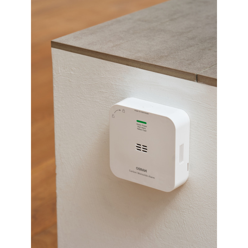 Osram SMART+ WiFi carbon monoxide (CO) detector, white