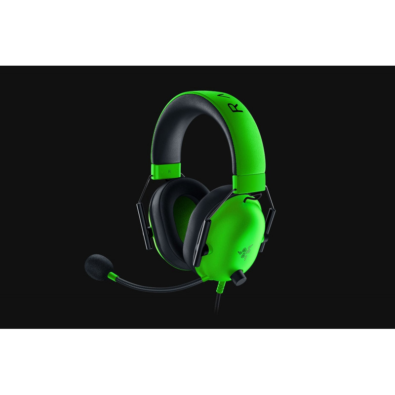 Razer BlackShark V2 X headphones, green, RZ04-03240600-R3M1