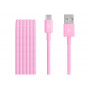 Apple USB-A to USB-C Woven Cable, 1.5 m, Power Pink