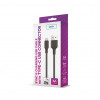 Setty USB-A to USB-C cable, 1 m, 3 A, black