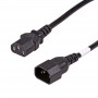 Akyga AK-PC-111A CCA power extension cable, 3x0.5 mm², IEC C13 / IEC C14, 5 m, black