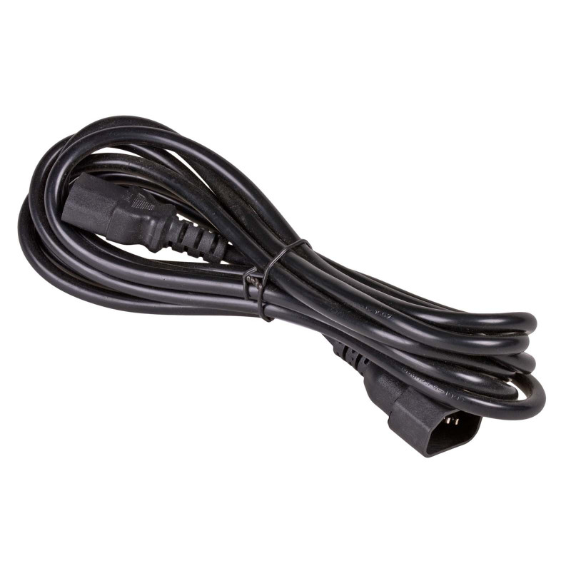 Akyga AK-PC-111A CCA power extension cable, 3x0.5 mm², IEC C13 / IEC C14, 5 m, black
