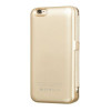 Hoco leather book case with 3000 mAh power bank for Apple iPhone 6, gold