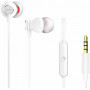 AIWA ESTM-50WT in-ear stereo headphones with microphone, white