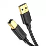 Ugreen US135 USB 2.0 A-B printer cable, gold-plated, 1 m, black