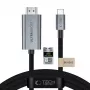 Tech-Protect Ultraboost USB-C to HDMI 2.1 cable, 8K 60 Hz, 300 cm, Iron Grey