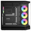 HYTE Y50 Pitch Black computer case, tempered glass x 3