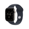 Apple Watch Series 12 GPS + Cellular 42mm Natural Titanium Case with Blue Sport Band - M/L