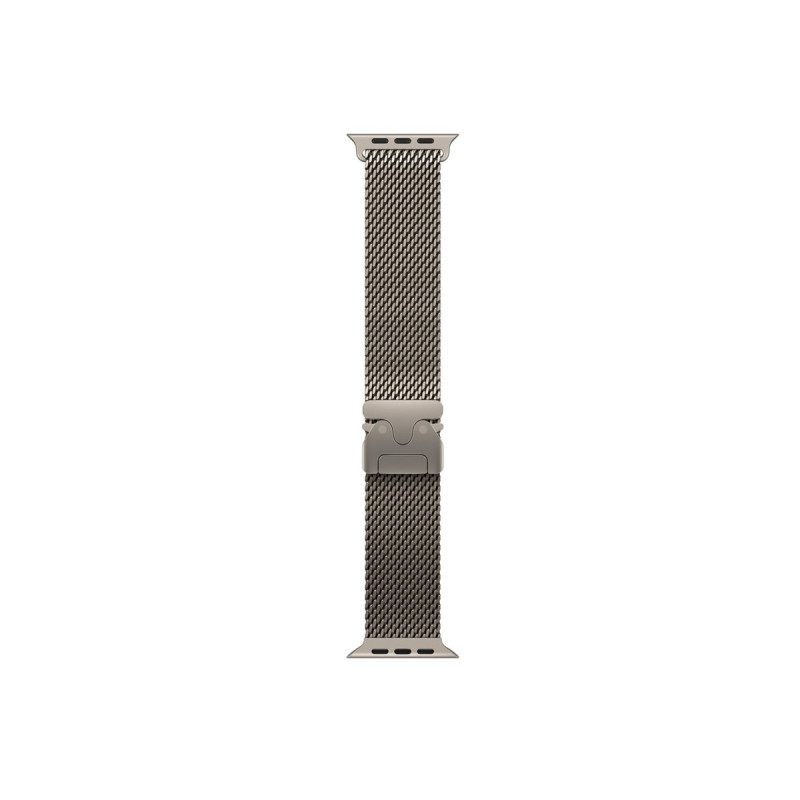 Apple MK0D4ZM/A Apple Watch Titanium Milanese Loop, 49 mm, Natural Titanium, Medium