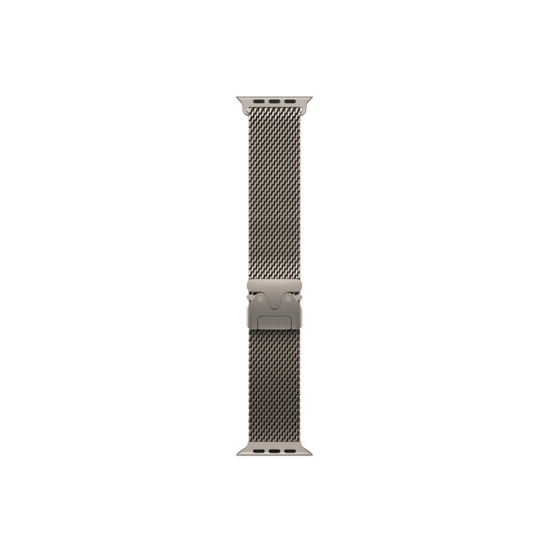 Apple MK0E4ZM/A Apple Watch Titanium Milanese Loop, 49 mm, Natural Titanium, Large