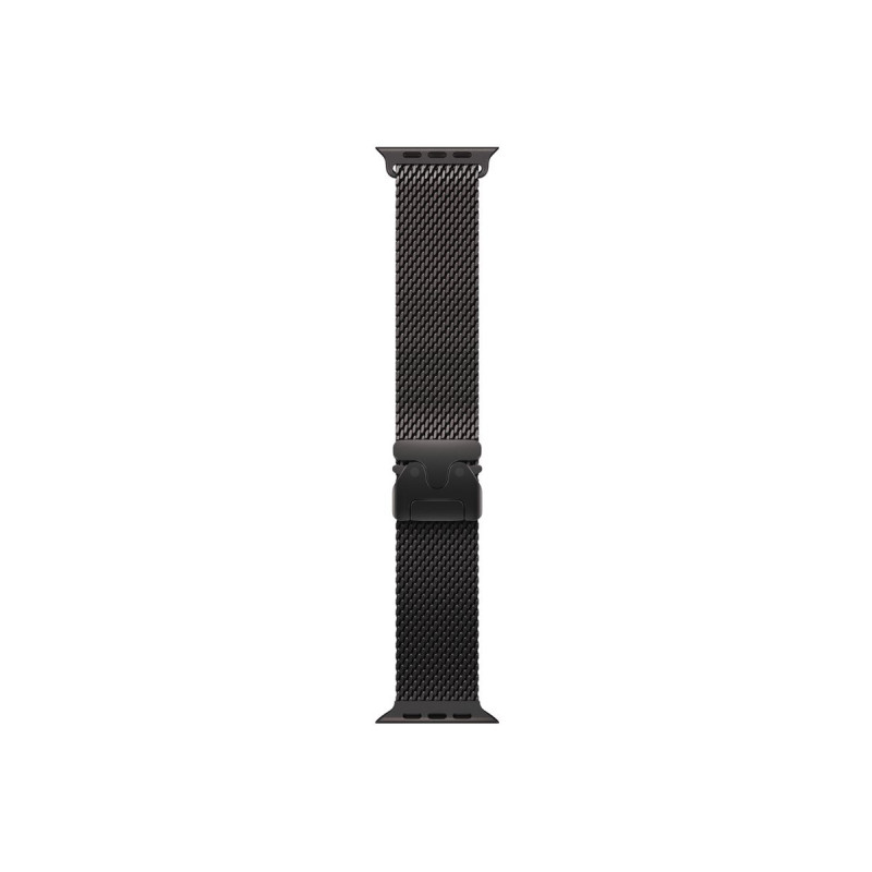 Apple MK0G4ZM/A Apple Watch Titanium Milanese Loop, 49 mm, Black Titanium, Medium