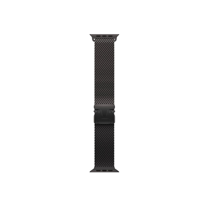 Apple MK0Q4ZM/A Apple Watch Titanium Milanese Loop, 49 mm, Black Titanium, Large