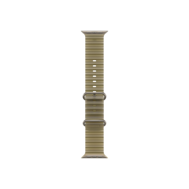 Apple MK7M4ZM/A Apple Watch Ocean Band, 49 mm, Translucent Kelp, natural titanium finish