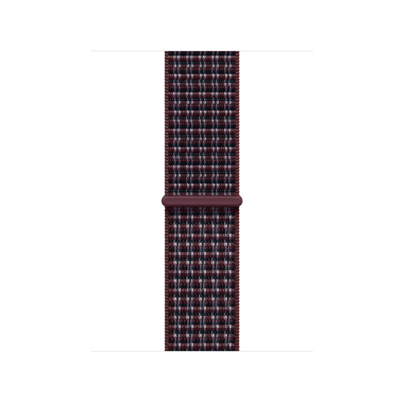 Apple MK7R4ZM/A Sport Loop watch band, 40 mm, Burgundy Plaid