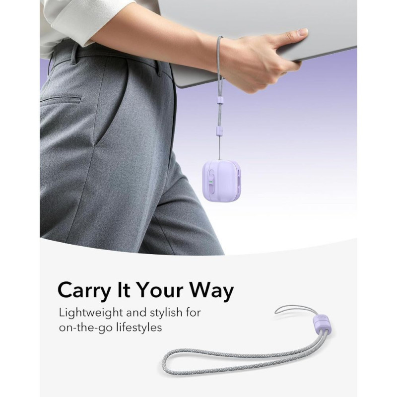 ESR Pulse HaloLock MagSafe case for Apple AirPods 4 / 5, lavender