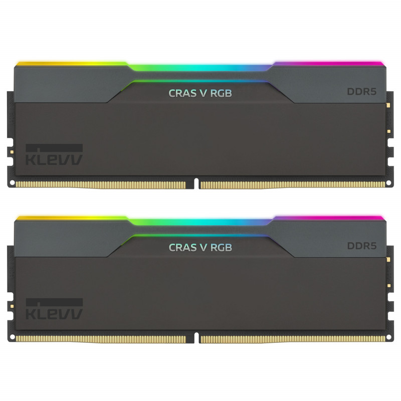 Klevv Cras V RGB KD5AGUA80-64B300G DDR5-6400 CL30 32 GB (2 x 16 GB) memory kit, black