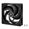 Arctic P12 ACFAN00135A case fan, 120 mm, 3-pin, black (5 pcs)