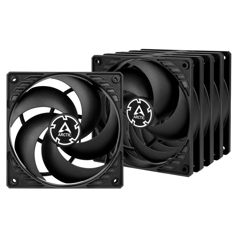 Arctic P12 ACFAN00135A case fan, 120 mm, 3-pin, black (5 pcs)