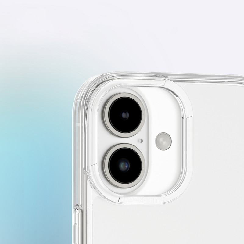 AmazingThing Minimal Case phone case for iPhone 16 Plus, transparent