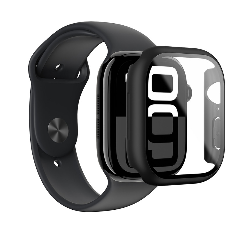 AmazingThing Radix Glass protective case for Apple Watch 42 mm, tempered glass, black