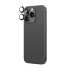 AmazingThing AR Aluminum 3 Lens Glass camera lens protector with frame for iPhone 16 Pro / 16 Pro Max, black
