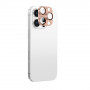 AmazingThing Aviation-Grade Alloy tempered glass camera lens protector for iPhone 16 Pro / 16 Pro Max, rose gold
