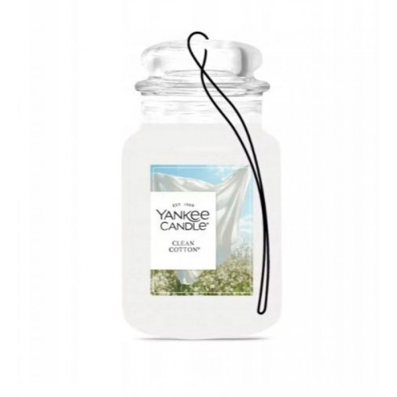 Yankee Candle Clean Cotton hanging car air freshener, bonus pack