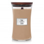 WoodWick Cashmere large candle, 610 g, brown