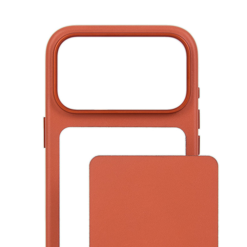 Mujjo Troubadour Modular Leather Case for Apple iPhone 18 Pro / 17 Pro, MagSafe, terracotta