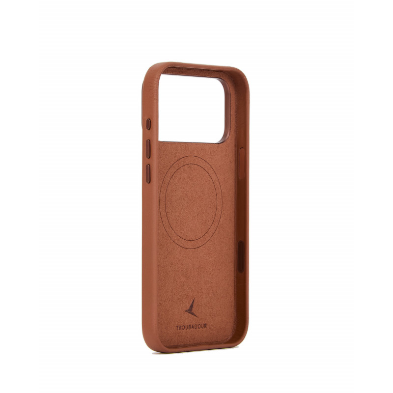 Mujjo Troubadour Leather Case for Apple iPhone 18 Pro Max / 17 Pro Max, MagSafe, tan